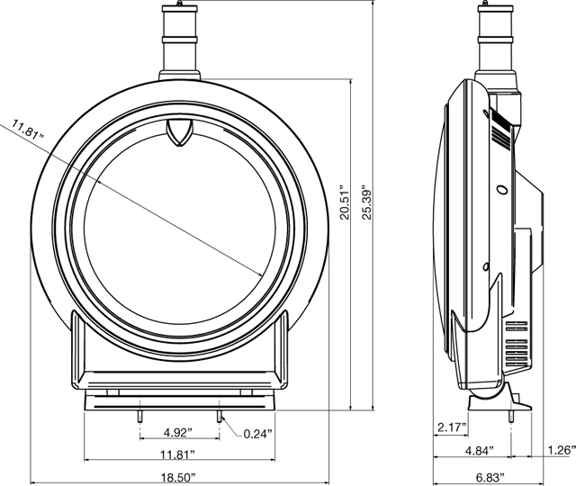Round Video Topper Detailed View