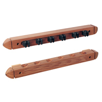 6 Cue Oak Wall Rack