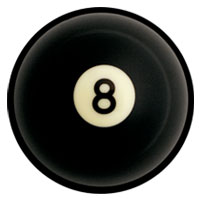8-Ball pocket marker plus cue scuffer