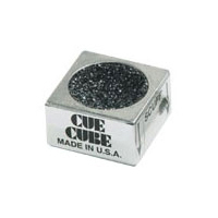 silver cue cube, red cue cube