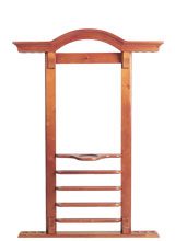 Deluxe Maple 6 Cue Wall Rack