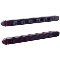 6 Cue Mahogany Wall Rack