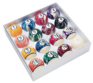 swirl pool  ball set