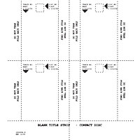Rowe AMI CD100 Jukebox Title Card Page CD100A/B/C/D/E Qty 1 