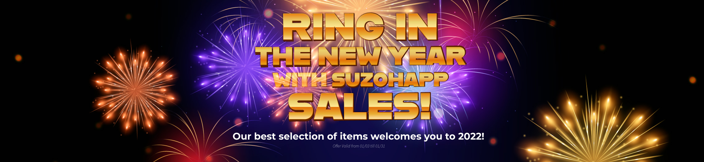 Ring in the new year with SUZOHAPP Sales!