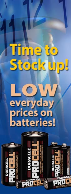 Time to stock up with low everyday prices on batteries